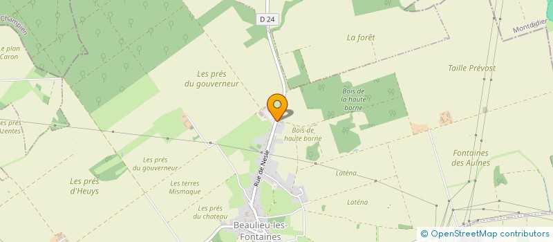 localisation de l'entreprise MADAME YVETTE DE CUYPER  BEAULIEU-LES-FONTAINES