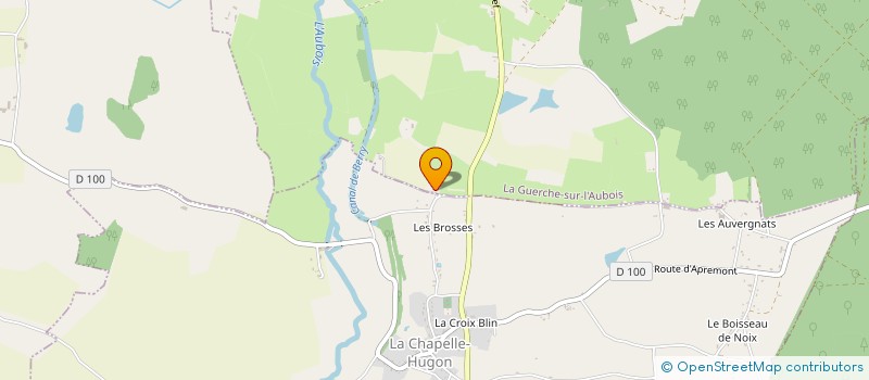 localisation de l'entreprise MADAME YVETTE DESFORGES  LA CHAPELLE-HUGON