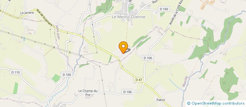 localisation de l'entreprise MADAME YVETTE DESFOUX à LE MESNIL-OZENNE