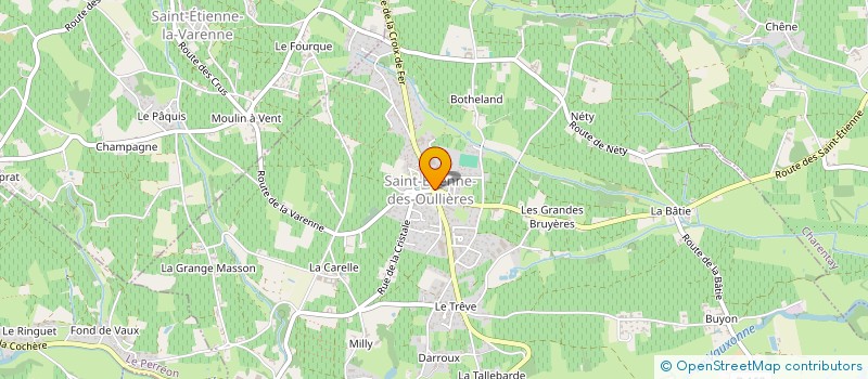 localisation de l'entreprise MADAME YVETTE DESHAYES à SAINT-ETIENNE-LA-VARENNE