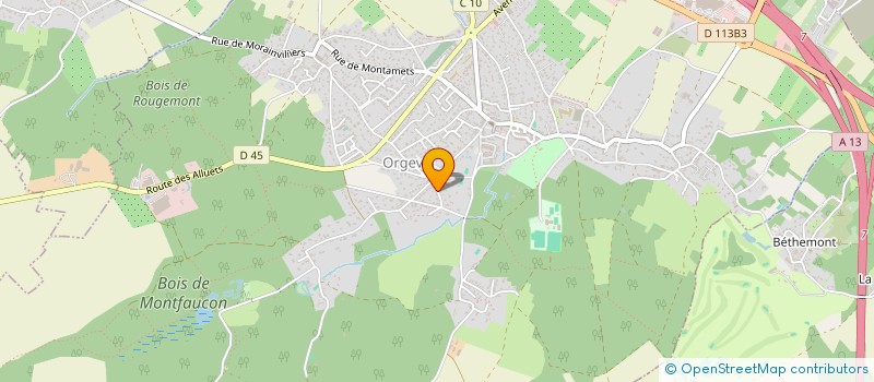 localisation de l'entreprise MADAME YVETTE DESOBEAU à ORGEVAL