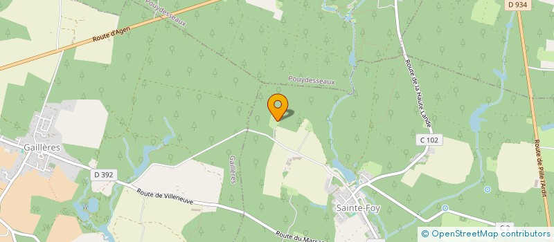 localisation de l'entreprise MADAME YVETTE DETHU  SAINTE-FOY