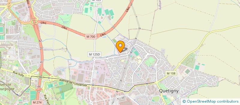 localisation de l'entreprise MADAME YVETTE DJALLY à QUETIGNY