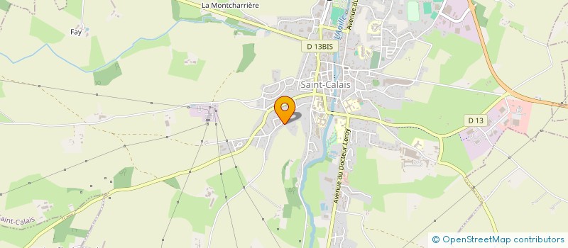 localisation de l'entreprise MADAME YVETTE DORON  SAINT-CALAIS