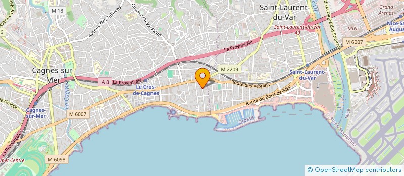 localisation de l'entreprise MADAME YVETTE DREMEAU à CAGNES-SUR-MER