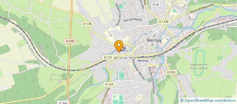 localisation de l'entreprise MADAME YVETTE DRIEUX à BERNAY