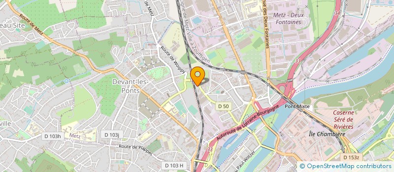 localisation de l'entreprise MADAME YVETTE DUBOSCLARD  LORRY-LES-METZ