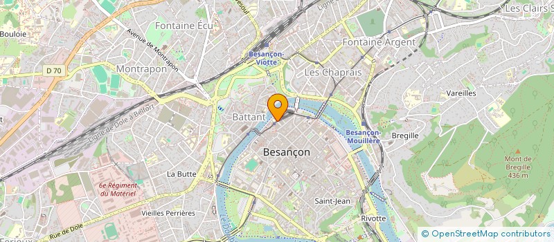 localisation de l'entreprise MADAME YVETTE DUPONT  BESANCON