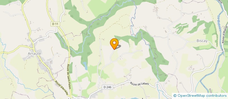 localisation de l'entreprise MADAME YVETTE DUSSAUT  ARRAUTE-CHARRITTE