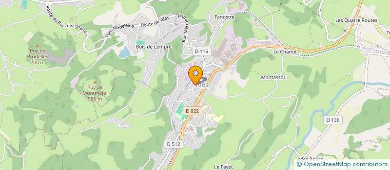 localisation de l'entreprise MADAME YVETTE ESPINASSE à YDES
