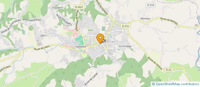 localisation de l'entreprise MADAME YVETTE ETCHEGARAY GOYHENETCHE  HASPARREN