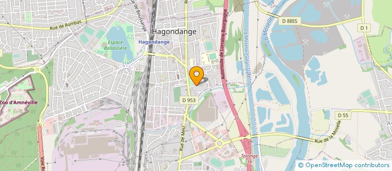 localisation de l'entreprise MADAME YVETTE FANTIN à HAGONDANGE