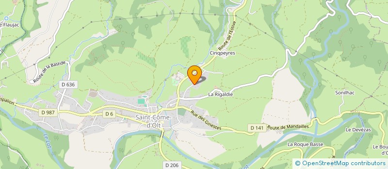 localisation de l'entreprise MADAME YVETTE FARRENQ  SAINT-COME-D'OLT