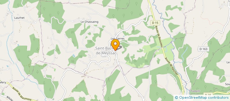 localisation de l'entreprise MADAME YVETTE FAUCHER  SAINT-BAZILE-DE-MEYSSAC