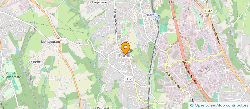 localisation de l'entreprise MADAME YVETTE FAURE  DARDILLY