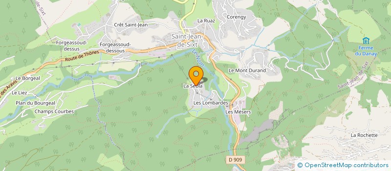 localisation de l'entreprise MADAME YVETTE FAURE LORRAINE  SAINT-JEAN-DE-SIXT