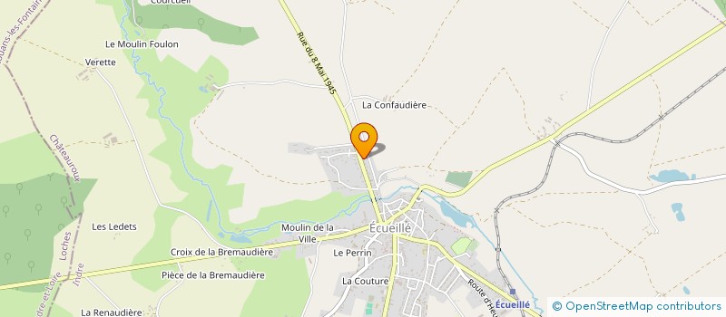 localisation de l'entreprise MADAME YVETTE FOUASSIER à ECUEILLE