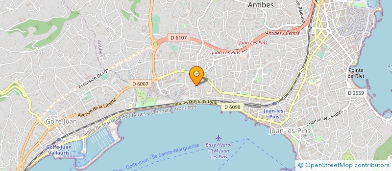 localisation de l'entreprise MADAME YVETTE FOUQUET à ANTIBES