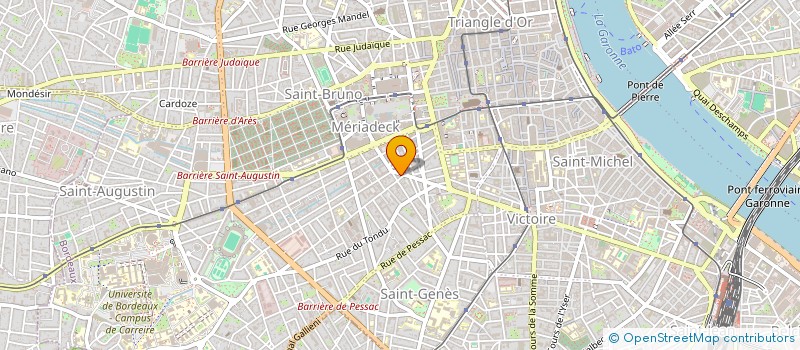 localisation de l'entreprise MADAME YVETTE FRANC à BORDEAUX