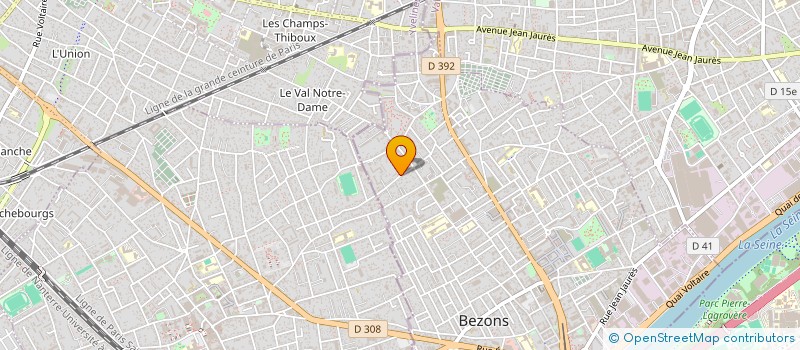 localisation de l'entreprise MADAME YVETTE FRANCOIS  BEZONS