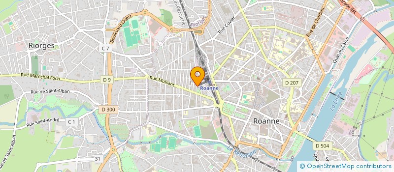 localisation de l'entreprise MADAME YVETTE FROMENT  ROANNE