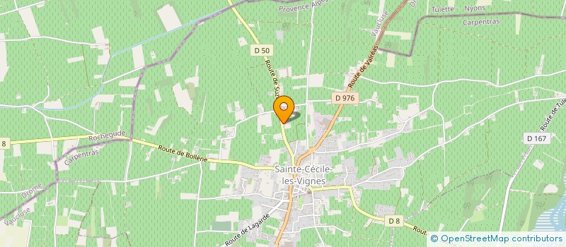 localisation de l'entreprise MADAME YVETTE GELLY  SAINTE-CECILE-LES-VIGNES