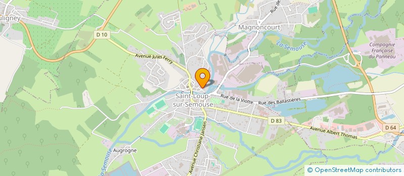 localisation de l'entreprise MADAME YVETTE GEORGEL  SAINT-LOUP-SUR-SEMOUSE