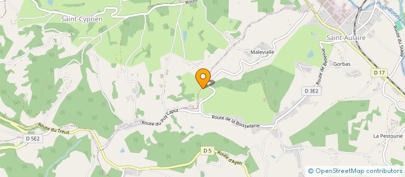 localisation de l'entreprise MADAME YVETTE GERODOLLE  SAINT-CYR-LA-ROCHE