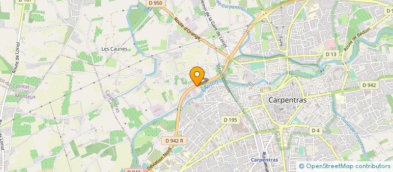 localisation de l'entreprise MADAME YVETTE GIRAUD  CARPENTRAS