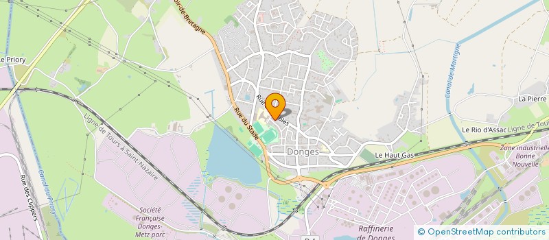 localisation de l'entreprise MADAME YVETTE GONGNE  SHAMEDY  DONGES