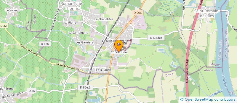 localisation de l'entreprise MADAME YVETTE GONON à ROMANECHE-THORINS
