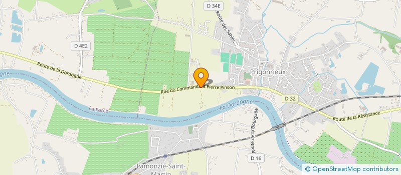 localisation de l'entreprise MADAME YVETTE GOUDONNET à PRIGONRIEUX