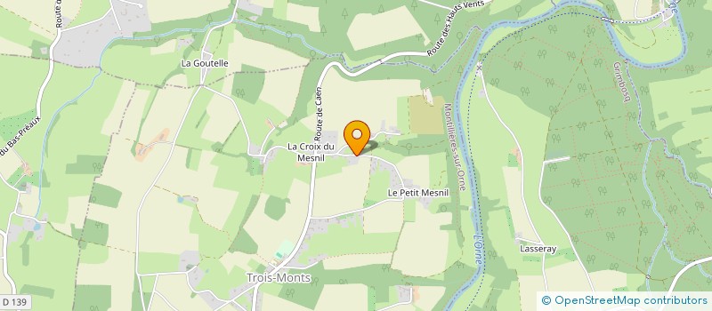 localisation de l'entreprise MADAME YVETTE GOUGET  MONTIGNY