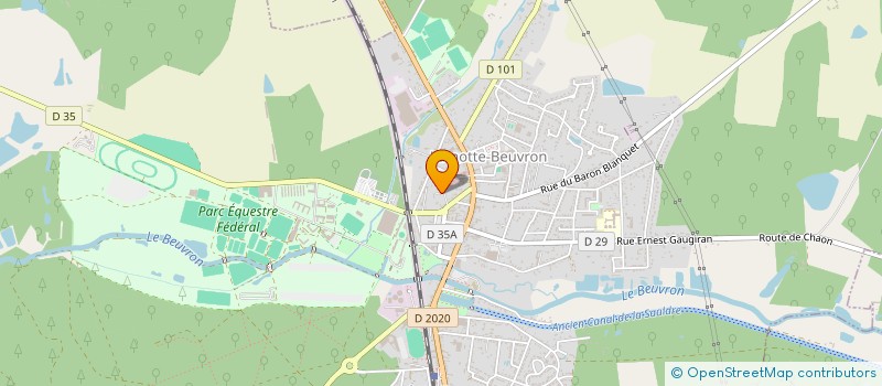 localisation de l'entreprise MADAME YVETTE GRANDIDIER  LAMOTTE-BEUVRON