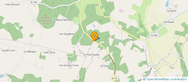 localisation de l'entreprise MADAME YVETTE GRAULIER  JUIGNAC