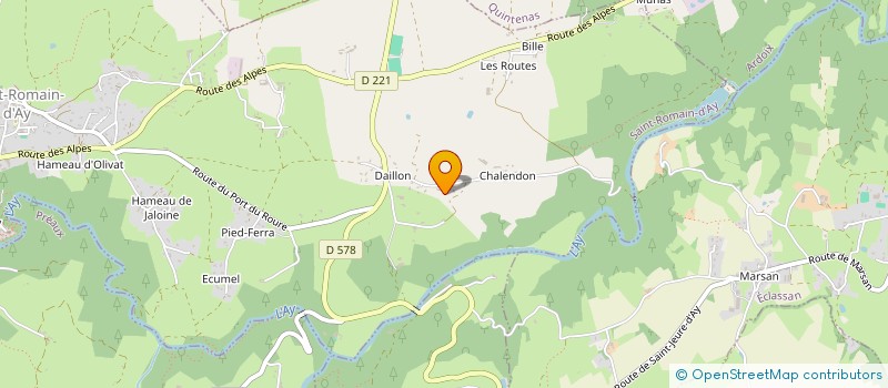 localisation de l'entreprise MADAME YVETTE GRENOUILLAT  SAINT-ROMAIN-D AY