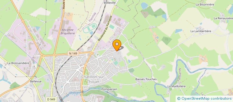 localisation de l'entreprise MADAME YVETTE GROULT à CHATILLON-SUR-THOUET