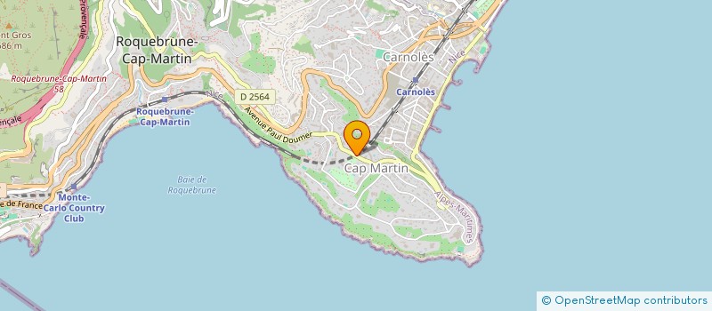 localisation de l'entreprise MADAME YVETTE GUERRA à ROQUEBRUNE-CAP-MARTIN
