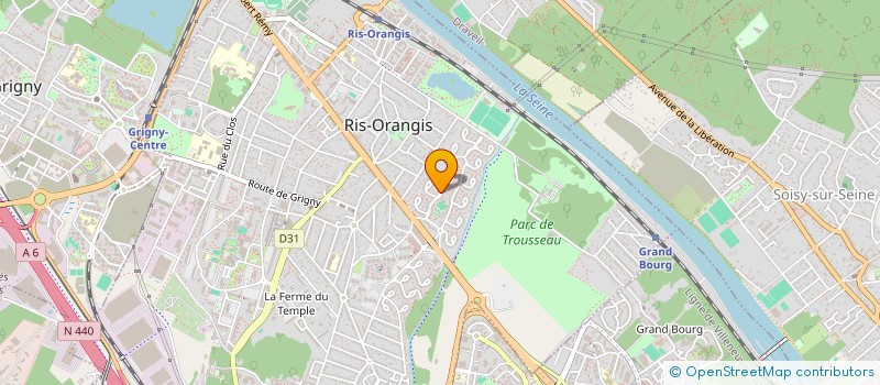 localisation de l'entreprise MADAME YVETTE GUIRO à RIS-ORANGIS