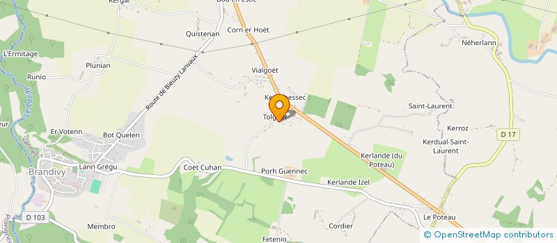 localisation de l'entreprise MADAME YVETTE GUYONO  BRANDIVY