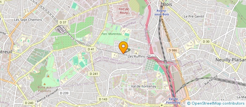 localisation de l'entreprise MADAME YVETTE HAPPILLON à MONTREUIL