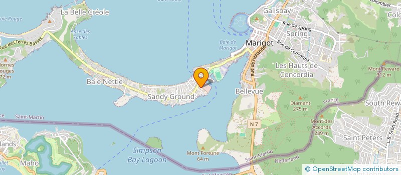 localisation de l'entreprise MADAME YVETTE HARRIS  SAINT-MARTIN