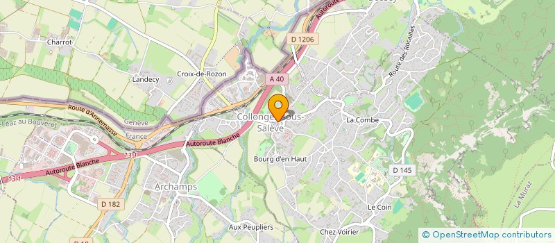 localisation de l'entreprise MADAME YVETTE HEUREUX  COLLONGES-SOUS-SALEVE