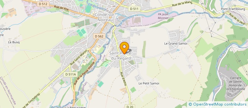 localisation de l'entreprise MADAME YVETTE HEUZE à SAINT-PIERRE-DU-REGARD