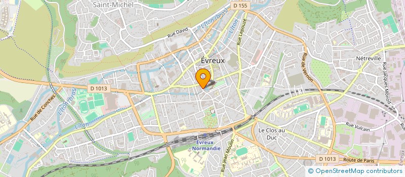 localisation de l'entreprise MADAME YVETTE HUE à EVREUX