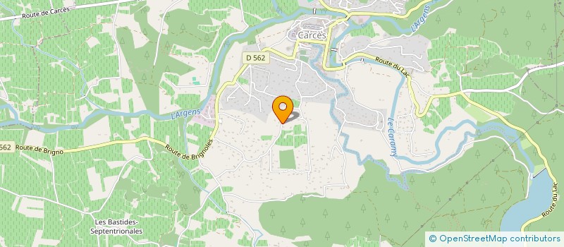 localisation de l'entreprise MADAME YVETTE JOURDAINE  CARCES