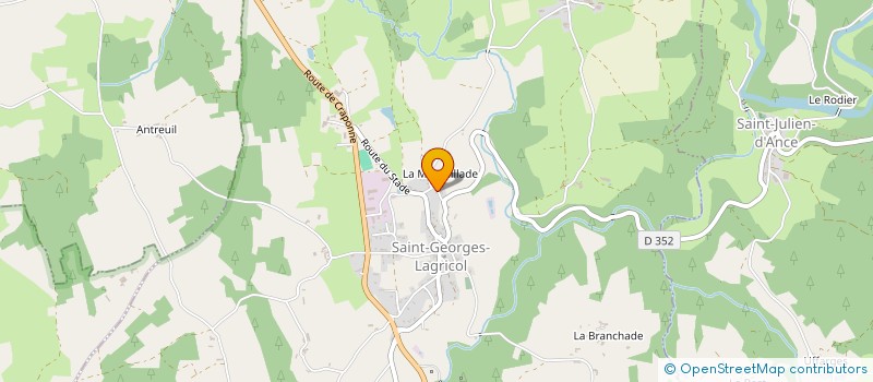 localisation de l'entreprise MADAME YVETTE JOUSSE à CRAPONNE-SUR-ARZON