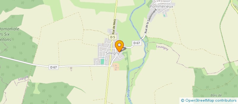 localisation de l'entreprise MADAME YVETTE KACI  SILLEGNY