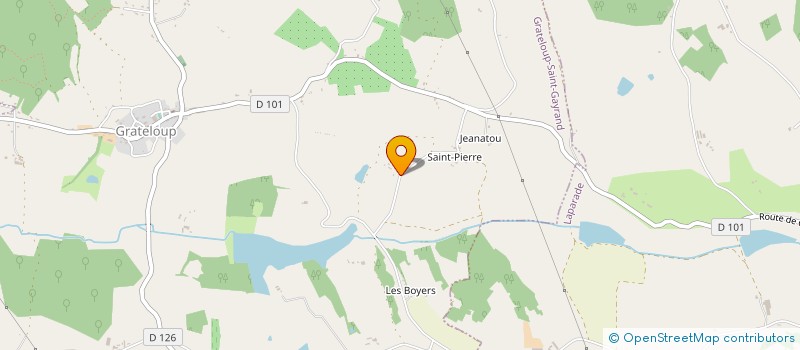 localisation de l'entreprise MADAME YVETTE KERGUELEN  GRATELOUP-SAINT-GAYRAND