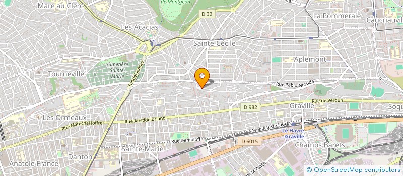 localisation de l'entreprise MADAME YVETTE KERGUNTUIL  LE HAVRE